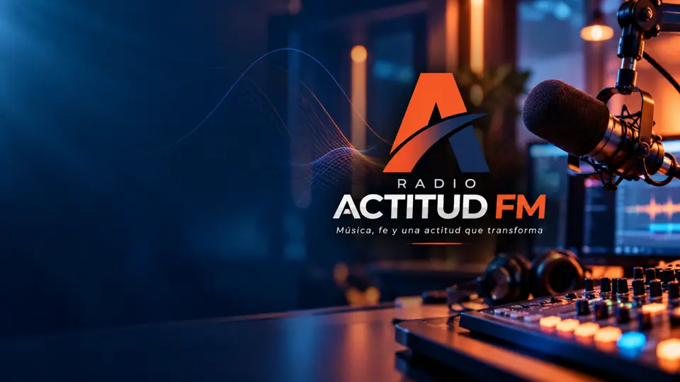Cabina de transmisión de Radio Actitud
